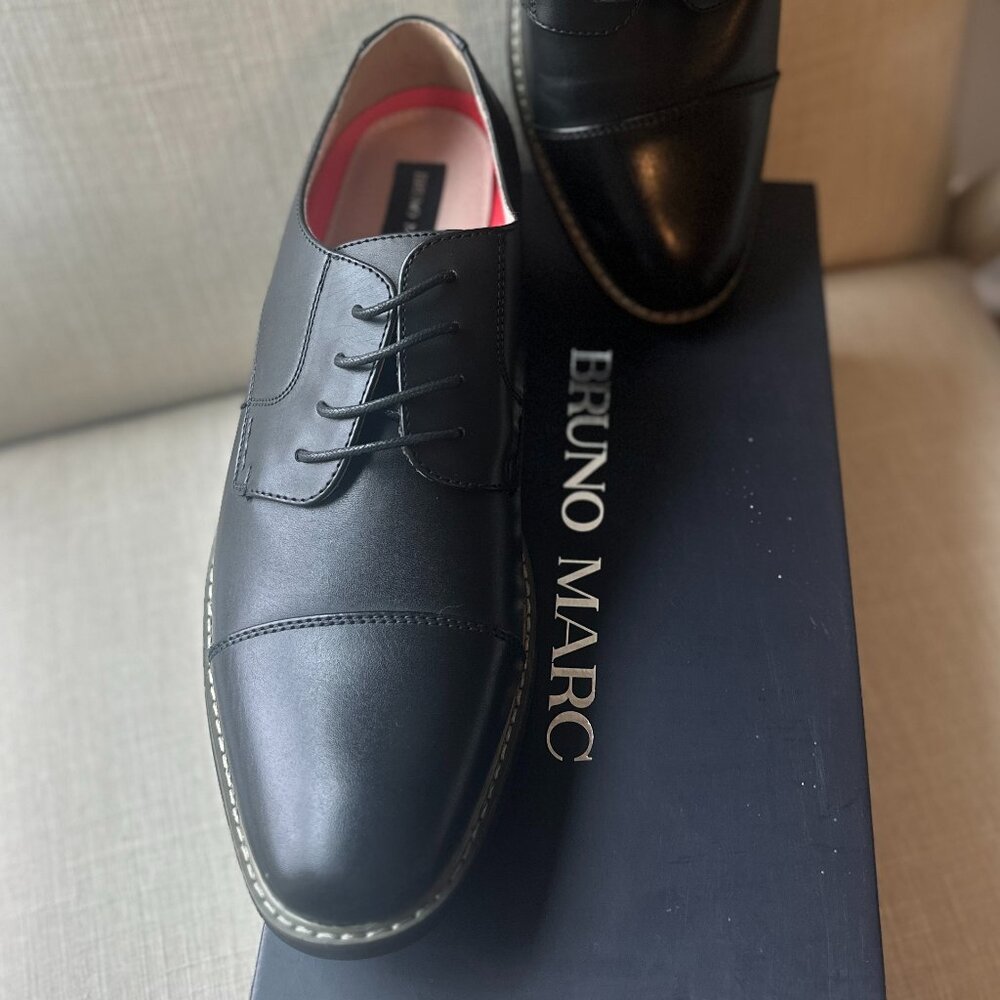 NWT Bruno Marc Mens Oxford Cap Toe Shoes Size 12